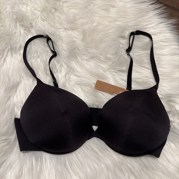 SKIMS Ultimate Push Up Nipple Bra in ONYX 34B Black NWT NEW - Picture 3 of 6